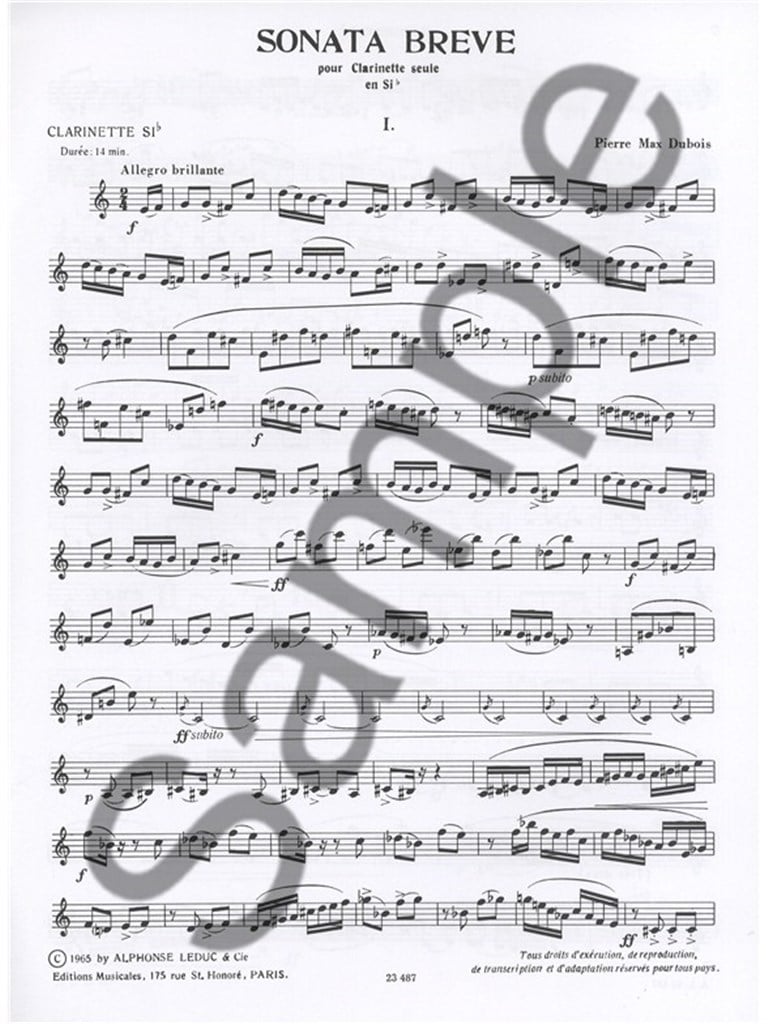Sonata Brève (Clarinet)